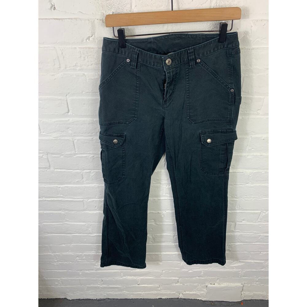 Duluth Trading Company Men's Cargo Pants Straight Leg Canvas Black Size 6/31